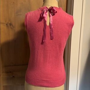 J Crew wool cashmere pink sleeveless sweater Womens Small ballet-core Preppy